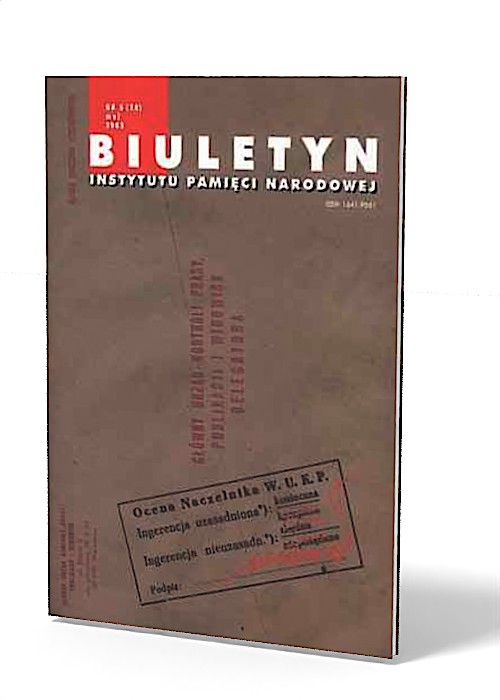 Biuletyn IPN nr 28 (5) / 2003 - okładka książki