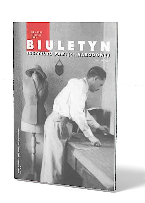 Biuletyn IPN nr 29 (6) / 2003 - okładka książki