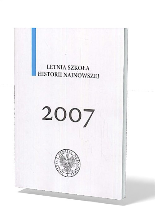 Letnia szkoła historii najnowszej - okładka książki