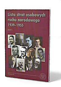 Lista strat osobowych ruchu narodowego - okładka książki
