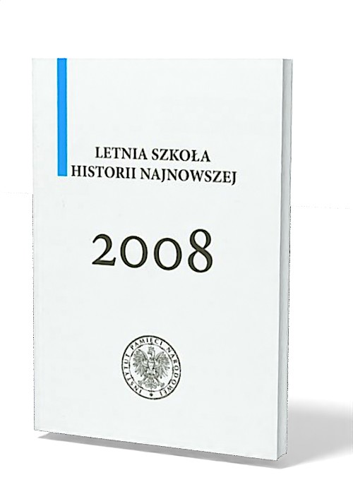 Letnia szkoła historii najnowszej - okładka książki