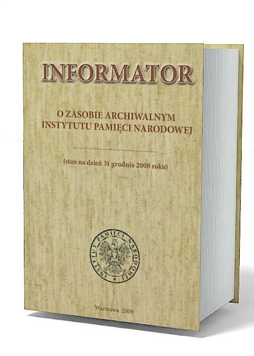 Informator o zasobie archiwalnym - okładka książki