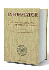 Informator o zasobie archiwalnym - okładka książki