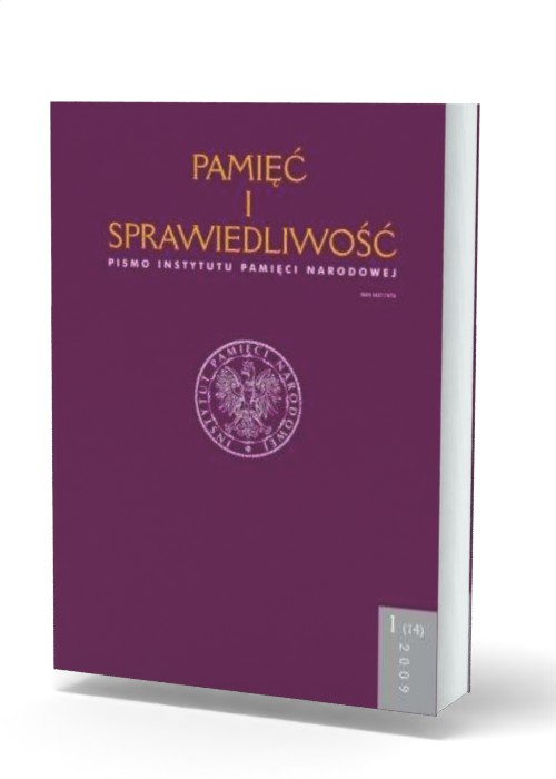 Pamięć i sprawiedliwość nr 1/2009 - okładka książki