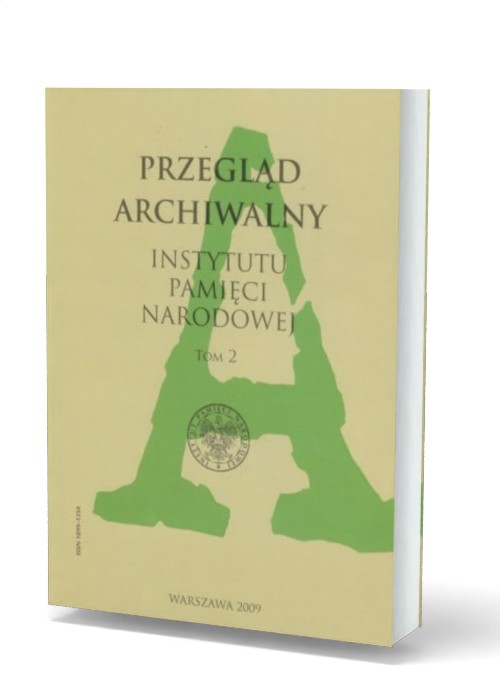 Przegląd Archiwalny Instytutu Pamięci - okładka książki