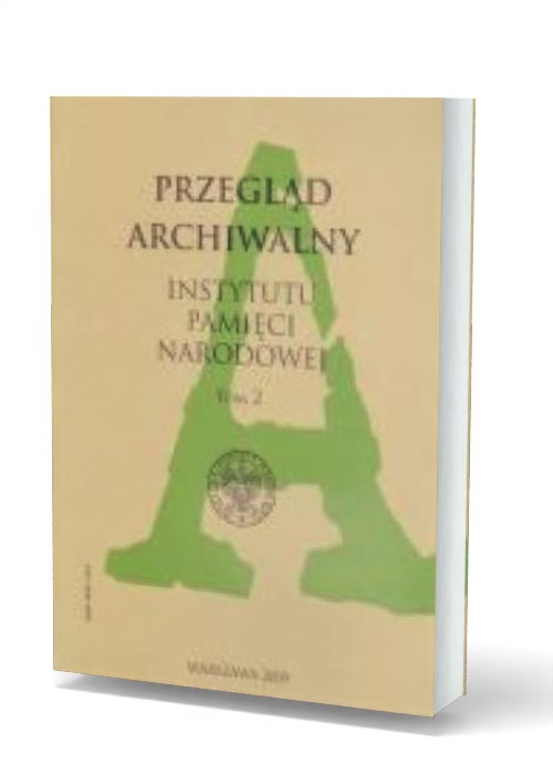 Przegląd Archiwalny Instytutu Pamięci - okładka książki
