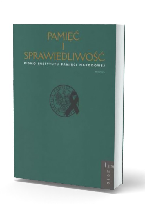 Pamięć i sprawiedliwość nr 1/2010 - okładka książki