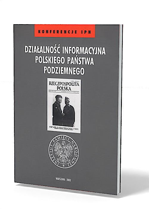 Działalność informacyjna Polskiego - okładka książki