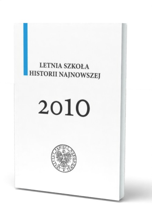 Letnia szkoła historii najnowszej - okładka książki