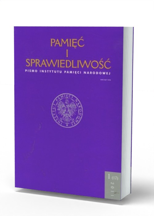 Pamięć i sprawiedliwość nr 1(17)/2011 - okładka książki