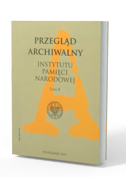 Przegląd Archiwalny Instytutu Pamięci - okładka książki