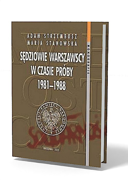 Sędziowie warszawscy w czasie próby - okładka książki