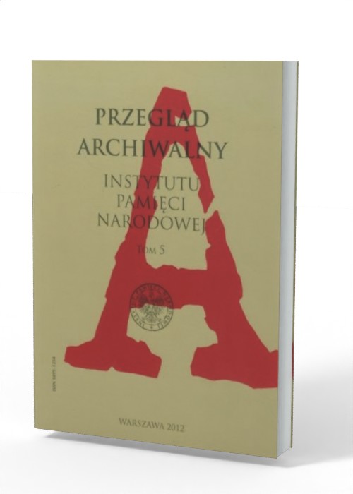 Przegląd Archiwalny Instytutu Pamięci - okładka książki