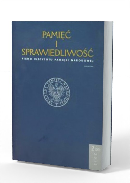 Pamięć i sprawiedliwość nnr 2(20)/2012 - okładka książki