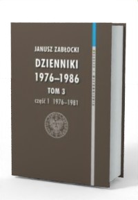 Dzienniki 1976-1986. Tom 3 cz. - okładka książki