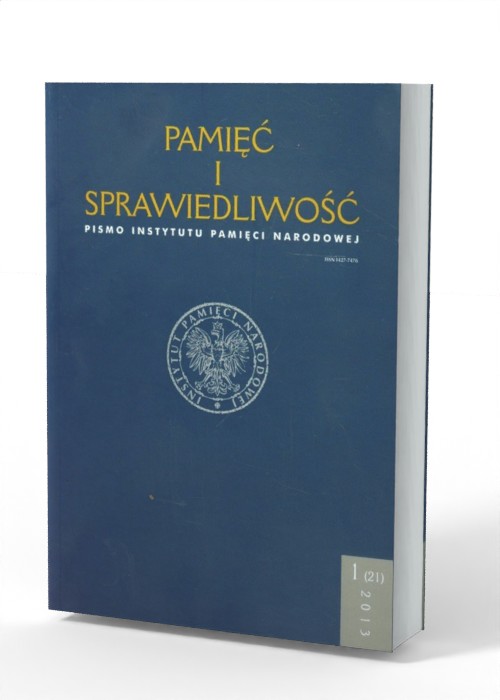 Pamięć i sprawiedliwość nr 1(21)/2013 - okładka książki