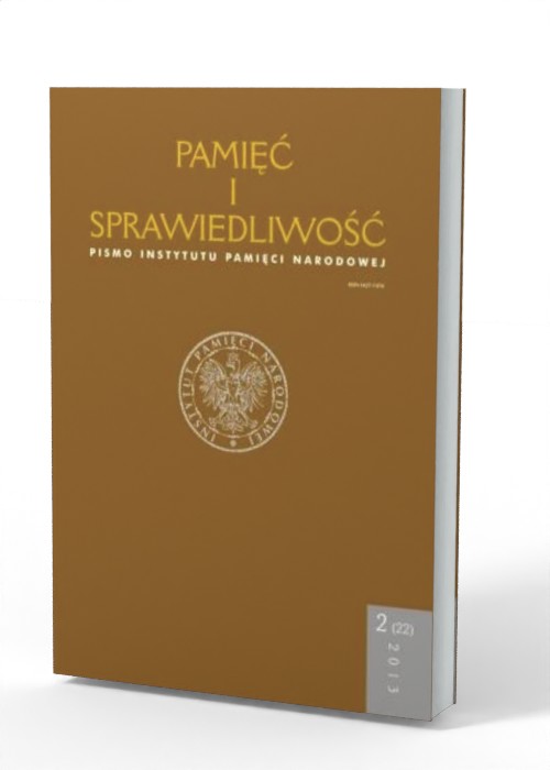 Pamięć i sprawiedliwość nr 2(22)/2013 - okładka książki
