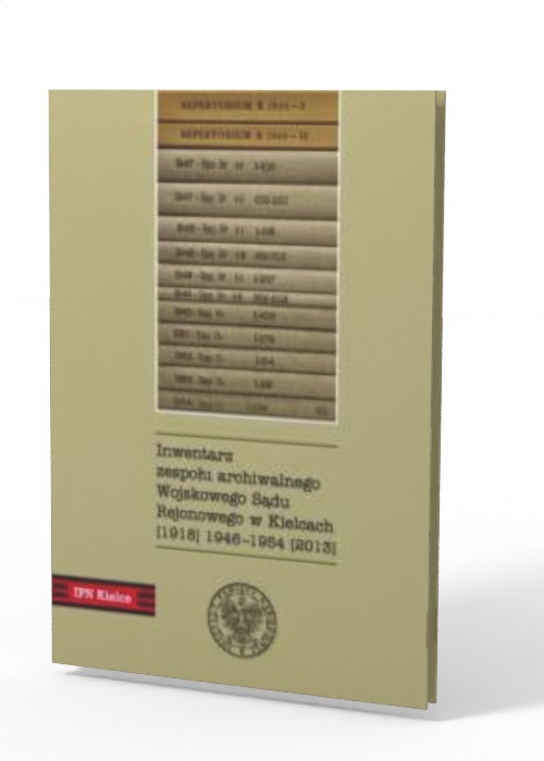 Inwentarz zespołu archiwalnego - okładka książki