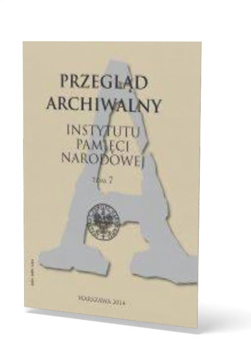 Przegląd Archiwalny Instytutu Pamięci - okładka książki
