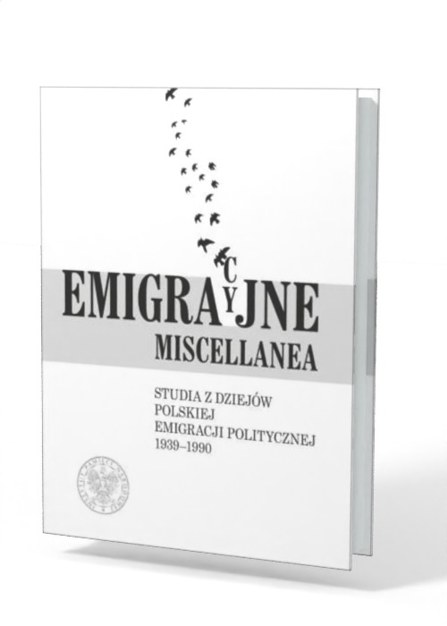 Emigracyjne miscellanea. Studia - okładka książki