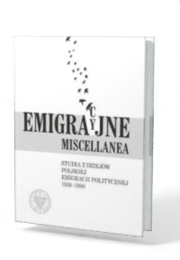 Emigracyjne miscellanea. Studia - okładka książki