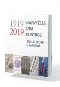 Najwyższa Izba Kontroli 1919-2019. - okładka książki