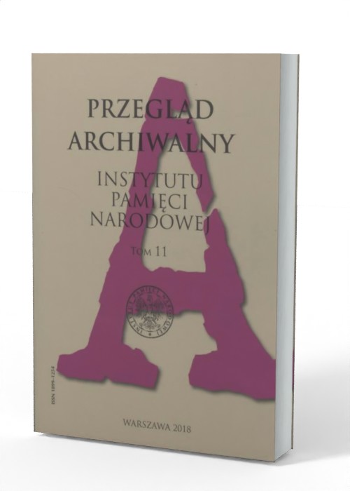 Przegląd Archiwalny Instytutu Pamięci - okładka książki