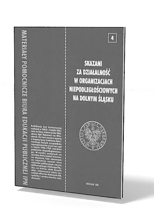 Skazani za działalność w organizacjach - okładka książki