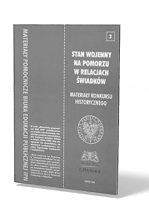 Stan wojenny na Pomorzu w relacjach - okładka książki