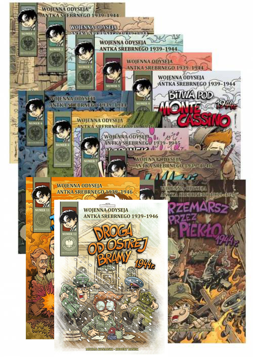 Wojenna odyseja Antka Srebrnego - okładka książki