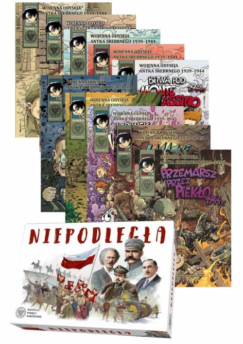 Wojenna odyseja Antka Srebrnego - okładka książki