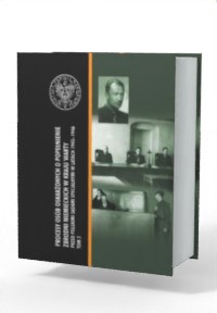 Procesy osób oskarżonych o popełnienie - okładka książki