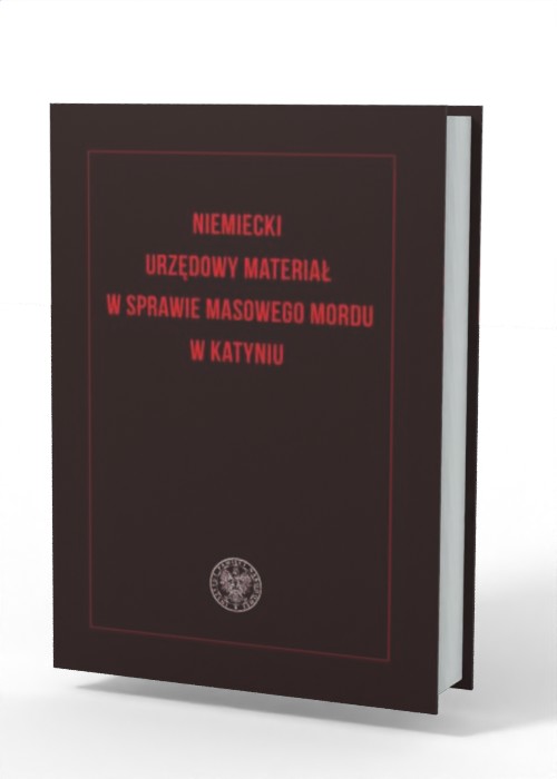 Niemiecki urzędowy materiał w sprawie - okładka książki