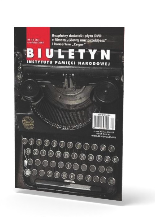 Biuletyn IPN nr 83 (12) / 2007 - okładka książki