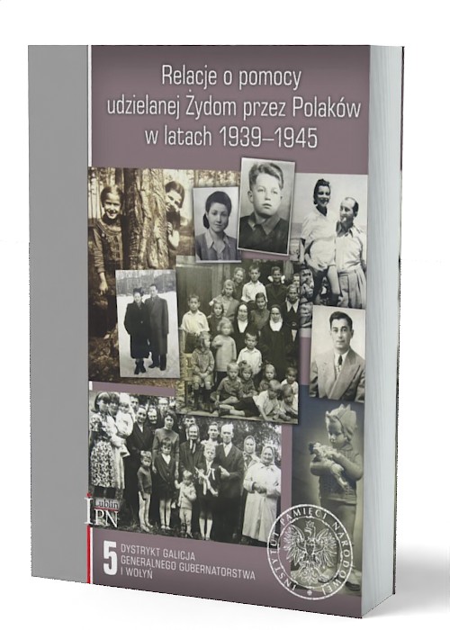 Relacje o pomocy udzielanej Żydom - okładka książki