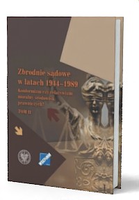 Zbrodnie sądowe w latach 1944-1989. - okładka książki