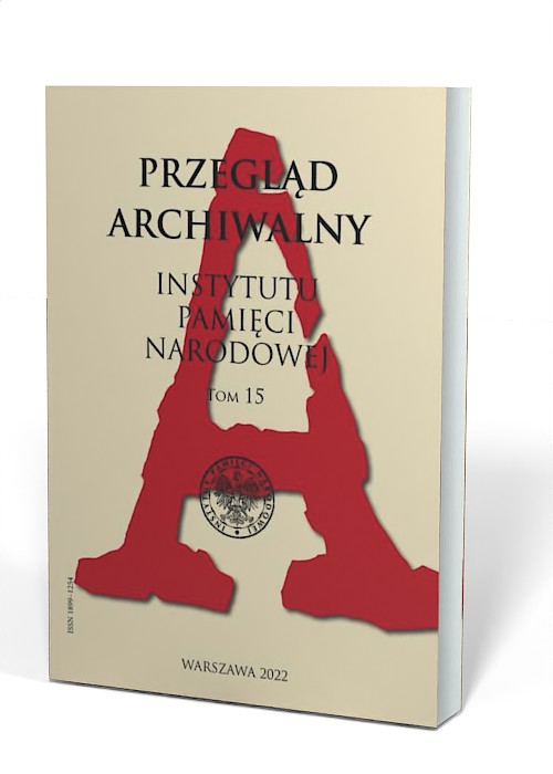 Przegląd Archiwalny Instytutu Pamięci - okładka książki
