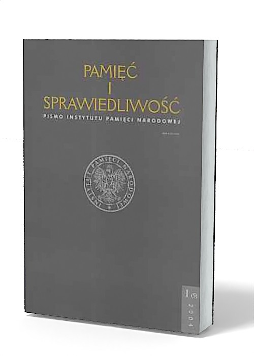 Pamięć i sprawiedliwość nr 1/2004 - okładka książki