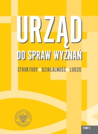 Urząd do spraw wyznań. Struktury - okładka książki