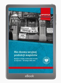 Nie chcemy seryjnej produkcji magistrów. - okłakda ebooka