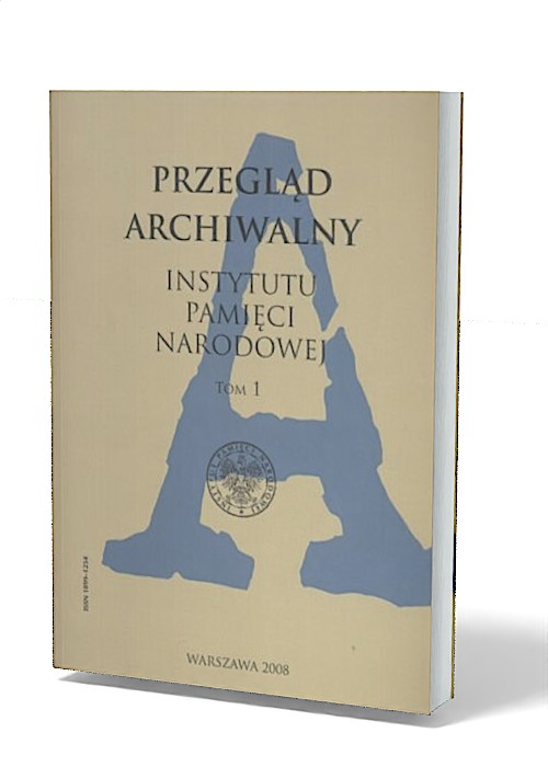 Przegląd Archiwalny Instytutu Pamięci - okładka książki
